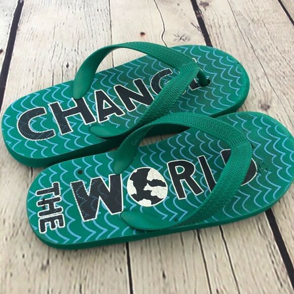 CAT & JACK Toddler Flip Flops Size 11 / 12 - Picture 1 of 4
